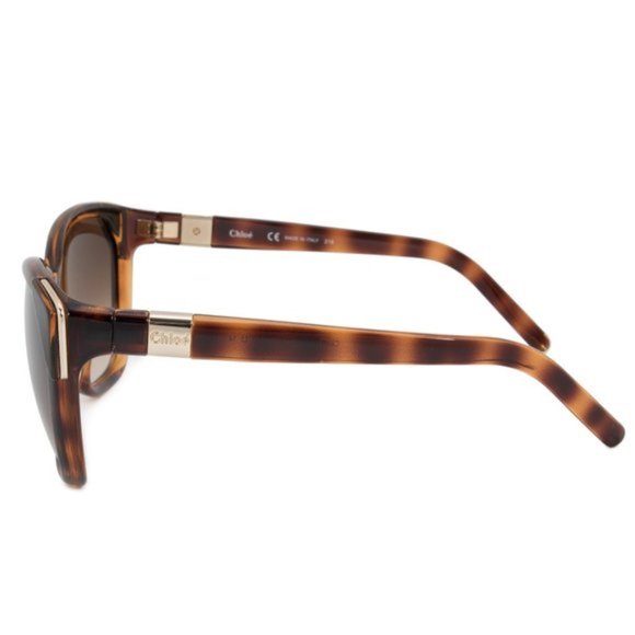 Chloe Brown Cat Eye Sunglasses - Picture 3 of 5